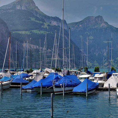 Tarpaulin in PE con protezione UV contro tessitura in HDPE e laminazione in LDPE
