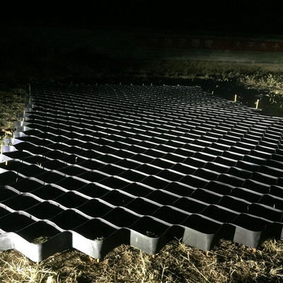 Geocella in plastica HDPE per la protezione dei pendii in rete di terra di hotel a colori neri