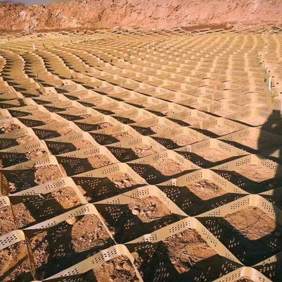 Geocella in plastica HDPE per la protezione dei pendii in rete di terra di hotel a colori neri