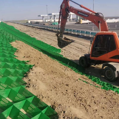 Geocella in plastica HDPE per la protezione dei pendii in rete di terra di hotel a colori neri