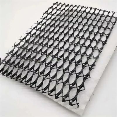 Larghezza 2m-4m Geotextile composito plastica Geonet Rete di drenaggio per soluzioni di progetto