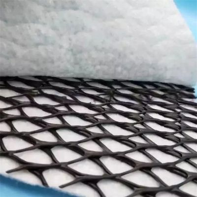 Larghezza 2m-4m Geotextile composito plastica Geonet Rete di drenaggio per soluzioni di progetto