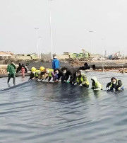 50-200m lunghezza Geomembrana in HDPE per allevamenti di gamberetti