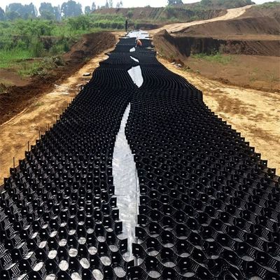 1000-1420N / 10CM Forza di buccia Geocelle HDPE per strade di ghiaia
