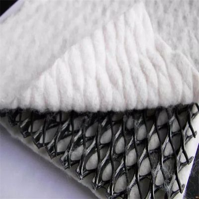 Rete di drenaggio composita in HDPE 3D con geotessile PP per drenaggio e protezione stradale
