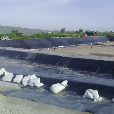 Geomembrana Pond Liner HDPE Geomembrana Liner Superficie entrambi i lati lisci 0,75mm 1mm 2mm