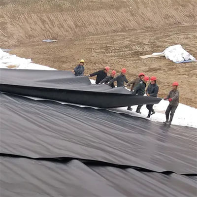 Fogli di geomembrana doppia liscia in HDPE per rivestimenti impermeabilizzanti per stagni Larghezza 1m-8m