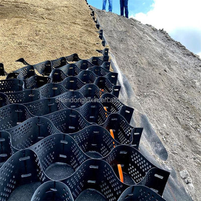 Servizio post-vendita di installazione in loco Griglia di ghiaia geocella calda per la costruzione di dighe