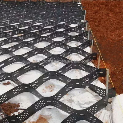 Geocella in HDPE strutturata e perforata per il miglioramento del terreno ad altezze comprese tra 50 mm e 200 mm