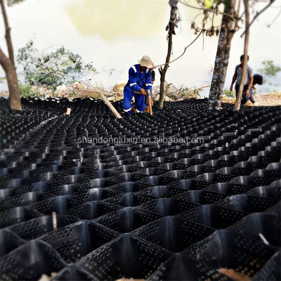 Geocella di saldatura ad ultrasuoni per l'esposizione di spessore nero