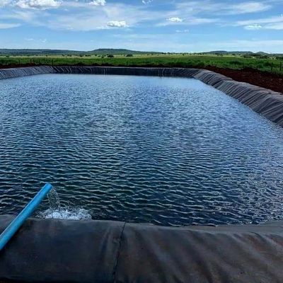 1Geomembrana in HDPE da 0,0 mm per stagni di pesce Larghezza 1-6m Geomembrana nera resistente ai prodotti chimici