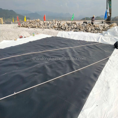 Progetto di diga del Sudafrica Geomembrana HDPE 0,8 mm 1 mm 1,5 mm 2 mm con materiale EVA EPDM