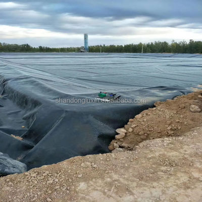 Progetto di diga del Sudafrica Geomembrana HDPE 0,8 mm 1 mm 1,5 mm 2 mm con materiale EVA EPDM