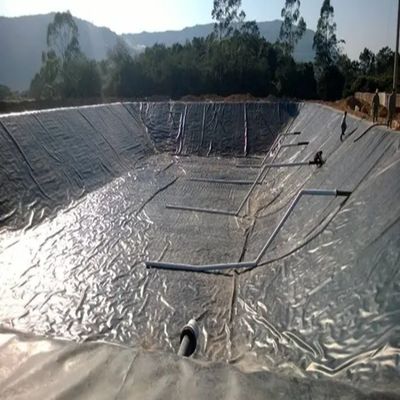 Progetto di diga del Sudafrica Geomembrana HDPE 0,8 mm 1 mm 1,5 mm 2 mm con materiale EVA EPDM