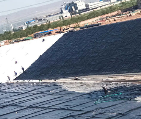 Geomembrana in HDPE, rotoli di rivestimento per stagni, spessore 0,5 mm, geomembrana per discariche, lunghezza 50-100 m