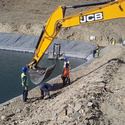 Progetti di Soluzione Totale 0,5 mm HDPE Geomembrana nera liscia con texture
