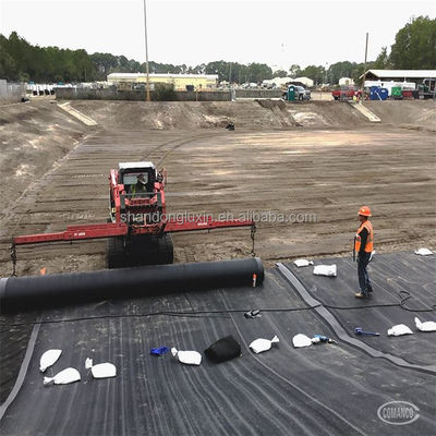 Geomembrana a doppia superficie liscia in HDPE per rivestimento di stagni per pesci 0,5 mm 1 mm 0,75 mm 1,5 mm 2 mm