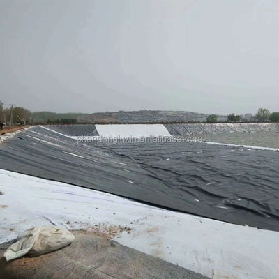 Geomembrana in HDPE in stile di progettazione industriale larghezza da 1m a 8m per materiale di rivestimento di stagni per discariche