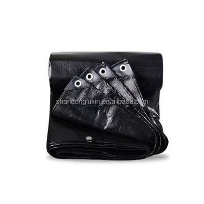 Tarpa nera con contatore di filati 500D-1500D Tarpa impermeabile foglio pesante HQ 250 g/sm