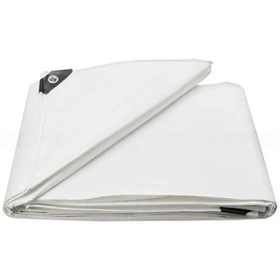 140g-220g Leggera bianca PE Tela finita Coperta con disegno a quadri