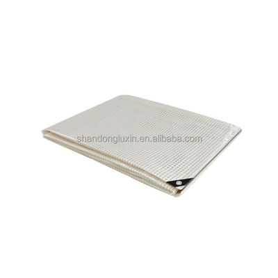 140g-220g Leggera bianca PE Tela finita Coperta con disegno a quadri