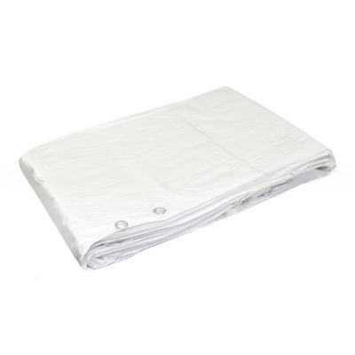 140g-220g Leggera bianca PE Tela finita Coperta con disegno a quadri