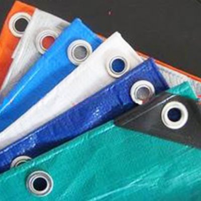 Piastra di telone per tenda per stagno di pesce su misura 240GSM Tela per copertura del rimorchio auto PE impermeabile