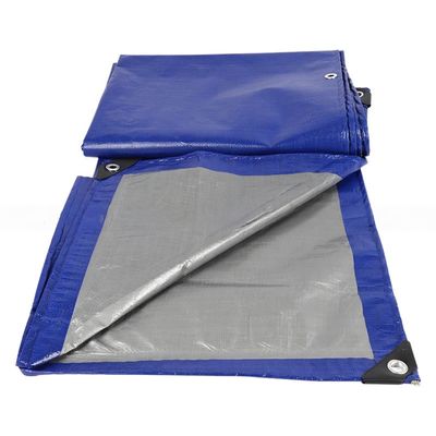 Cappottole di vetrina laterali di plastica impermeabile in PE blu rivestito