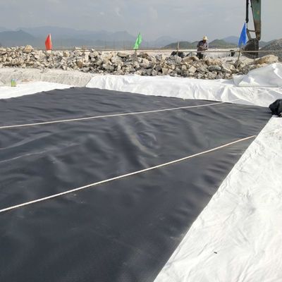 Geomembrana nera lucida 1,5 mm/2,0 mm HDPE Liner per rivestimenti impermeabili di plastica