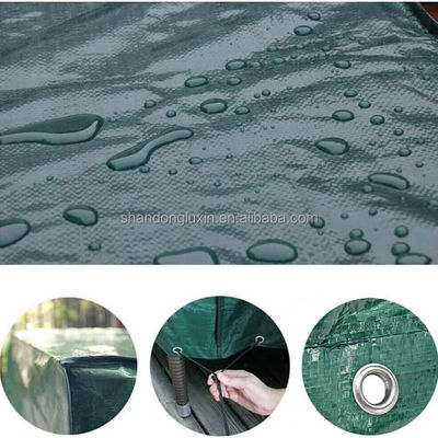Tarpaolina leggera per camion per coperture di stagno di pesci verde scuro resistente e impermeabile