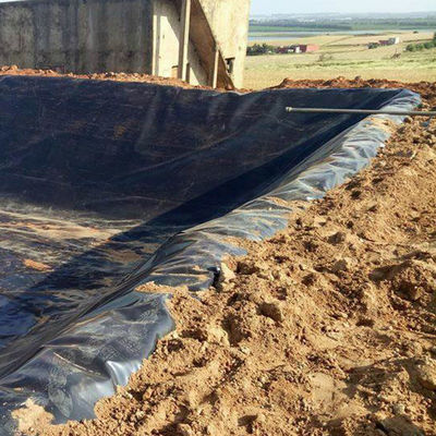 1.5 mm Geomembrana HDPE di discarica di polietilene per progetti industriali Capacità di soluzione