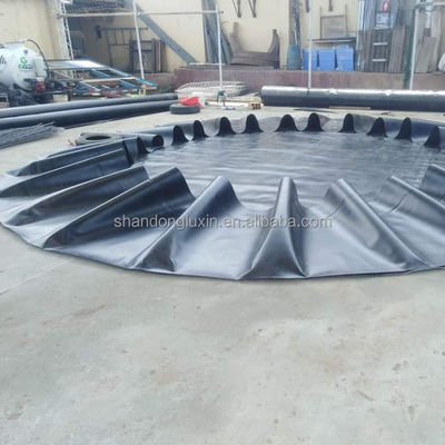 Geomembrana in HDPE impermeabile nero per stagni di pesce Sito di discarica Stagno 1mm 2mm