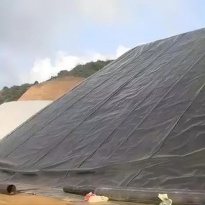 Geomembrana con tessitura in polietilene ad alta densità per il versante del sito di discarica