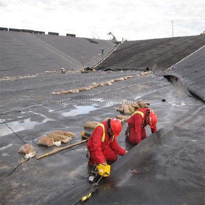 Servizio post-vendita Geomembrana da 1,0 mm a 1,5 mm per rivestimento di discariche di dighe di serbatoi artificiali