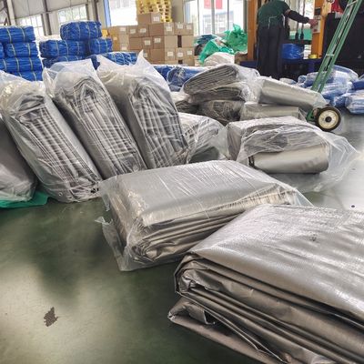 HDPE 120gm Blu PE Tela di tela Tela poliedrica impermeabile per giardino esterno Tela di tenda