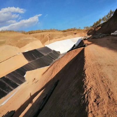 Geomembrana in HDPE larghezza 1m-8m resistente all'acqua diga stagno densità di rivestimento 0,940g/cm3