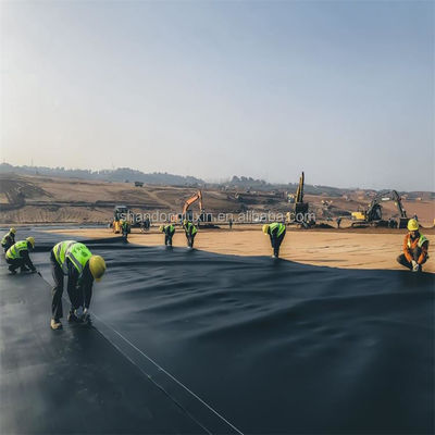 LLDPE Reservoir Liner 1,5 mm per diga di plastica HDPE Geomembrane Sheet 50-200m Lunghezza