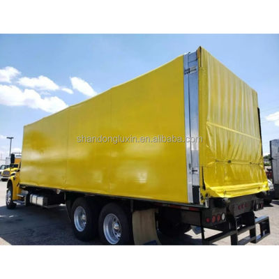 Tela di PVC giallo resistente agli UV impermeabile all'umidità per applicazioni versatili