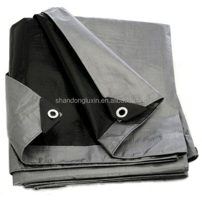 Tissu di copertura per camion su misura PE Tarpaulin Roll con rivestimento LDPE 6*6-16*16 Densità