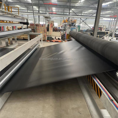 Doppia superficie liscia 0,5 mm HDPE Black Geomembrane Liner per la deposizione di gamberetti di allevamento di pesci