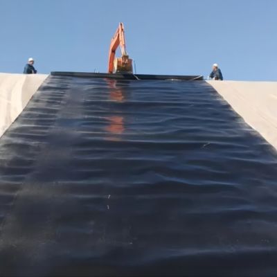 Geomembrana nera HDPE impermeabile per stagno di pesci per uso commerciale diretto