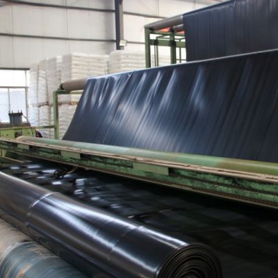 0.3mm 0.5mm Geomembrane HDPE Fish Pond Liner per applicazioni in acquacoltura all'aperto
