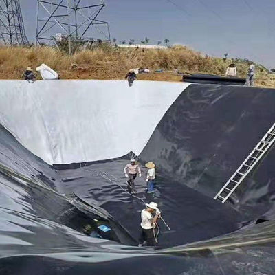 Geomembrana idraulica in HDPE, resistente al rivestimento di stagni di pesci, membrana per la superficie delle piscine