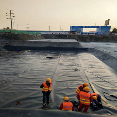 Geomembrana di HDPE liscia impermeabile per rivestimento di stagni per pesci in stile di design industriale