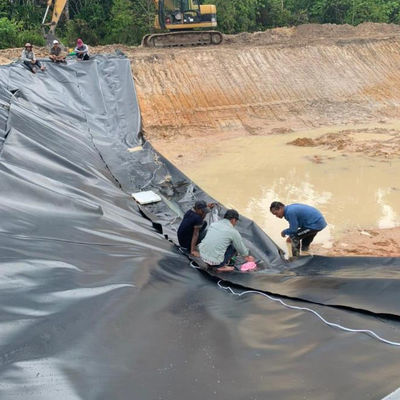 Geomembrana HDPE a doppia consistenza 1 mm per rivestimento di diga in plastica impermeabile