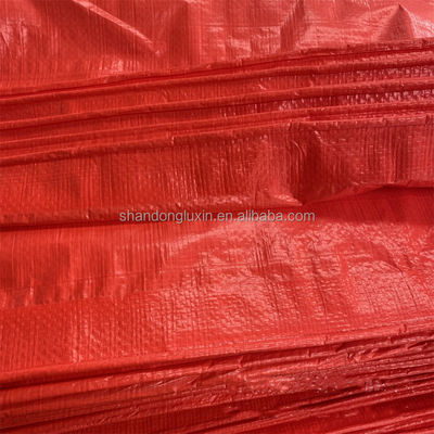 Tarpaolina di polietilene resistente ai raggi UV in 4x5m Dimensione per la protezione dalla polvere e dalla pioggia Colore rosso