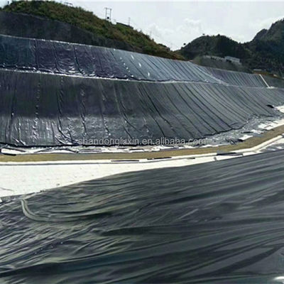 Moderna geomembrana liscia HDPE rivestimento stagno pesce per discarica da 1 mm a 2 mm Lunghezza 50-200m