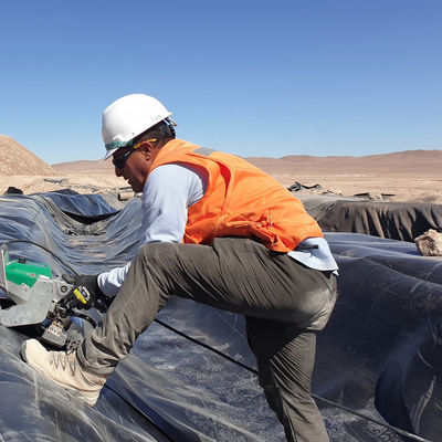 Superficie doppia liscia 0,5 mm per stagno di allevamento di pesci con geomembrana impermeabile