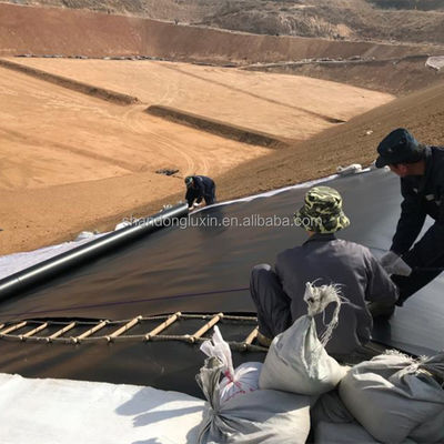 Larghezza da 1 a 8 m Doppio rivestimento di stagno in HDPE nero liscio per piscine