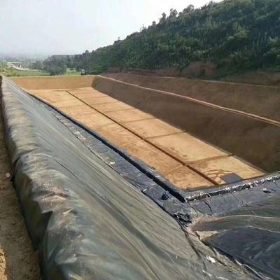 1.5mm Geomembrana di HDPE nera liscia per ambiente esterno